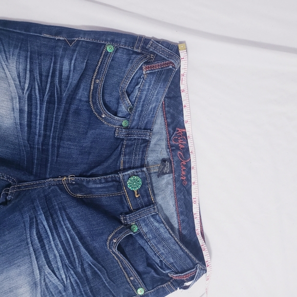 Ariya Jeans Bell Bottom Flare Low Waisted Y2K Jeans - Picture 6 of 14